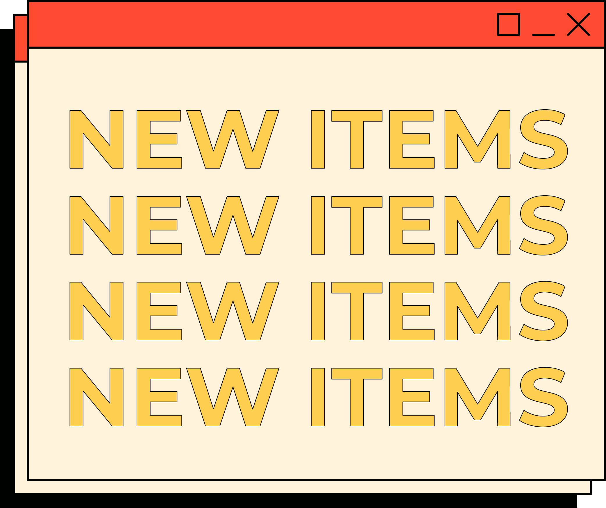 New Items Banner